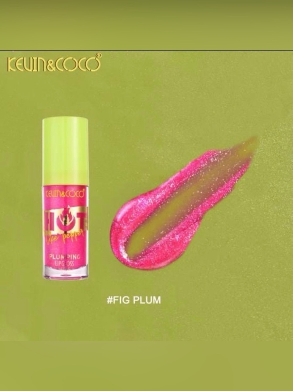 Kevin & Coco Hot Plumping Lip Gloss - Fig Plum (Pink)